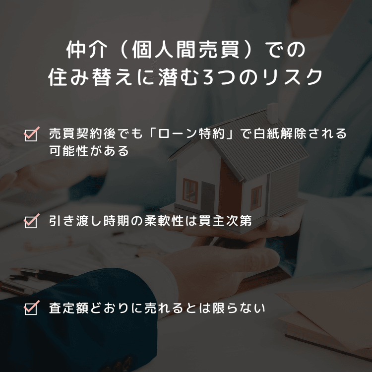 仲介(個人間売買)での住み替えに潜む3つのリスク